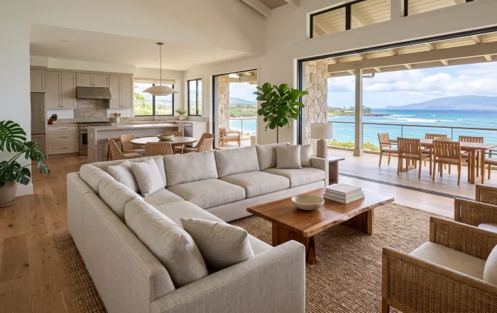 Maui Sofa Placement and Flow: Furniture Arrangement for Open Living Spaces