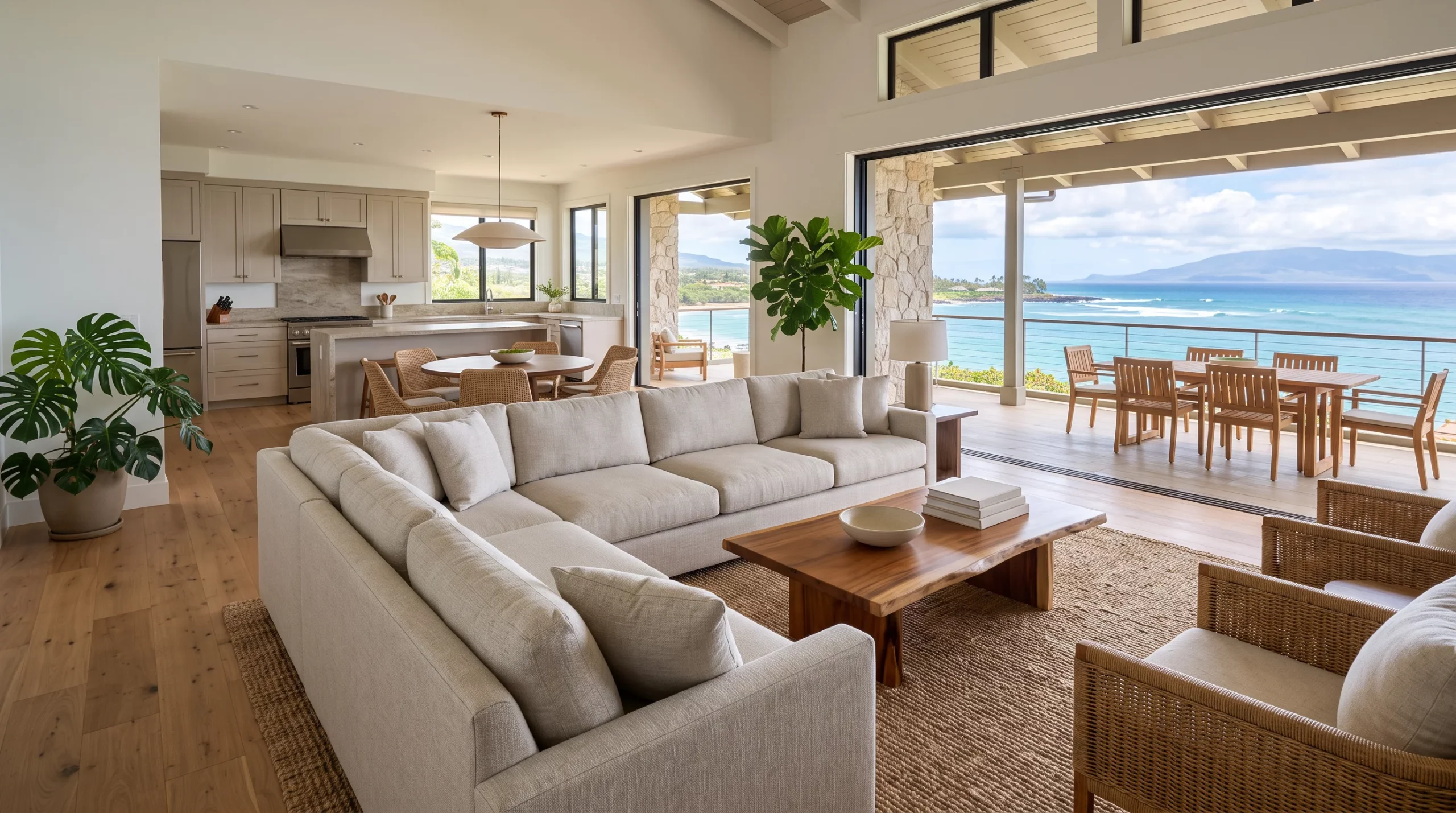 Maui Sofa Placement and Flow: Furniture Arrangement for Open Living Spaces